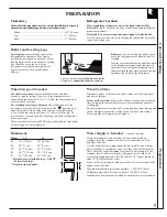 Preview for 9 page of GE CTT14CYT Use And Care & Installation Manual