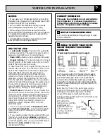 Preview for 15 page of GE CTT14CYT Use And Care & Installation Manual