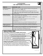 Preview for 17 page of GE CTT14CYT Use And Care & Installation Manual