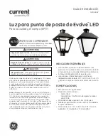 Preview for 9 page of GE current Evolve LED Post Top Series Installation Manual