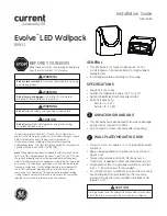 Preview for 1 page of GE Current Evolve LED Wallpack EWL Installation Manual