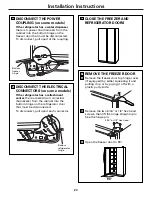 Preview for 23 page of GE CustomStyle GCL22QGT Owner'S Manual And Installation Manual