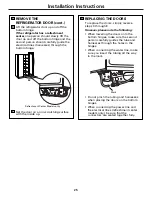 Preview for 25 page of GE CustomStyle GCL22QGT Owner'S Manual And Installation Manual