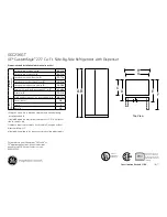 Preview for 1 page of GE CustomStyle GSC23KGT Dimensions And Installation Information