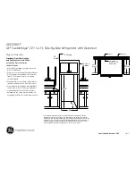 Preview for 2 page of GE CustomStyle GSC23KGT Dimensions And Installation Information