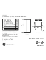 Preview for 1 page of GE CustomStyle GSC23LGR Dimensions And Installation Information