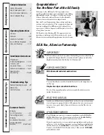 Preview for 2 page of GE CustomStyle Profile Performance 22 Owner'S Manual