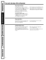 Preview for 12 page of GE CustomStyle Profile Performance 22 Owner'S Manual