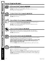 Preview for 112 page of GE CustomStyle Profile Performance 22 Owner'S Manual