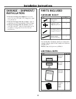 Preview for 6 page of GE CVM2072SMSS Installation Instructions Manual