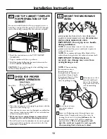 Preview for 13 page of GE CVM2072SMSS Installation Instructions Manual