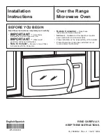 GE CVM517P2RS1 Installation Instructions Manual preview