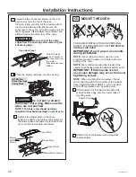 Предварительный просмотр 22 страницы GE CVM517P2RS1 Installation Instructions Manual