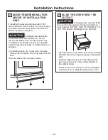 Preview for 13 page of GE CWB7030 Installation Instructions Manual