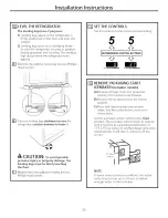 Предварительный просмотр 25 страницы GE CWS21SSEBFSS Owner'S Manual And Installation Instructions