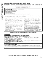 Preview for 4 page of GE CYE22UELDDS Owner'S Manual & Installation Instructions