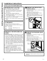 Preview for 26 page of GE CYE22UELDDS Owner'S Manual & Installation Instructions