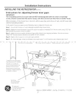 Preview for 27 page of GE CYE23TSDFSS Owner'S Manual And Installation Instructions