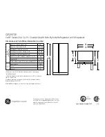 GE CZS25TSESS Specification Sheet preview