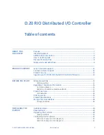 Предварительный просмотр 3 страницы GE D.20 RIO Hardware User Manual