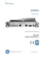 GE D20MX Instruction Manual preview