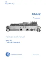 Preview for 1 page of GE D20MX User Manual