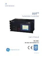 Предварительный просмотр 1 страницы GE D25 User Manual