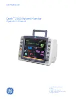 GE Dash 2500 Operator'S Manual предпросмотр