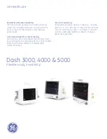 Preview for 1 page of GE Dash 3000 Specifications