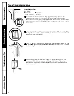 Preview for 8 page of GE DBB5500 Owner'S Manual