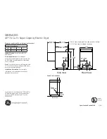 Preview for 1 page of GE DBSR463EG Dimensions And Installation Information