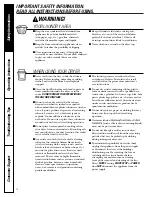 Preview for 4 page of GE DBVH510 Owner'S Manual