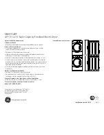 Preview for 2 page of GE DBVH512EF Dimensions And Installation Information