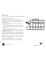 Preview for 3 page of GE DBVH512GF Dimensions And Installation Information