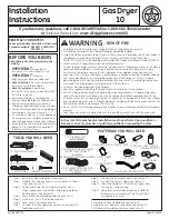 Preview for 1 page of GE DBVH520GJ Installation Instructions Manual