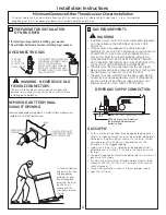 Preview for 2 page of GE DBVH520GJ Installation Instructions Manual