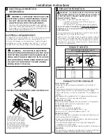 Preview for 4 page of GE DBVH520GJ Installation Instructions Manual