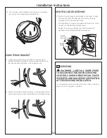 Preview for 12 page of GE DBVH520GJ Installation Instructions Manual