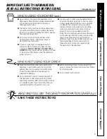 Предварительный просмотр 5 страницы GE DCCB330EJWC Owner'S Manual