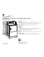 GE DCCB330GDKC Dimensions And Installation Information preview