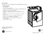 Preview for 3 page of GE DCCD330EJ Dimensions And Installation Information