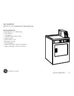 Preview for 3 page of GE DCCH43EA Dimensions And Installation Information