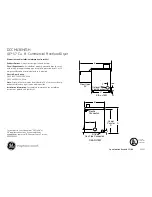 Preview for 1 page of GE DCCH43EH Dimensions And Installation Information