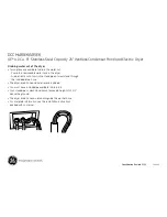 Предварительный просмотр 3 страницы GE DCCH480EK Dimensions And Installation Information