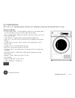 Предварительный просмотр 4 страницы GE DCCH480EK Dimensions And Installation Information