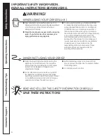 Preview for 4 page of GE DCCH480EK Owner'S Manual & Installation Instructions