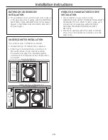 Preview for 14 page of GE DCCH480EK Owner'S Manual & Installation Instructions