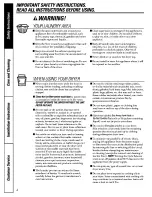 Preview for 4 page of GE DCD330 and Owner'S Manual And Installation Instructions