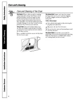 Preview for 6 page of GE DCD330 and Owner'S Manual And Installation Instructions