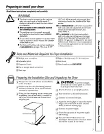 Preview for 7 page of GE DCD330 and Owner'S Manual And Installation Instructions